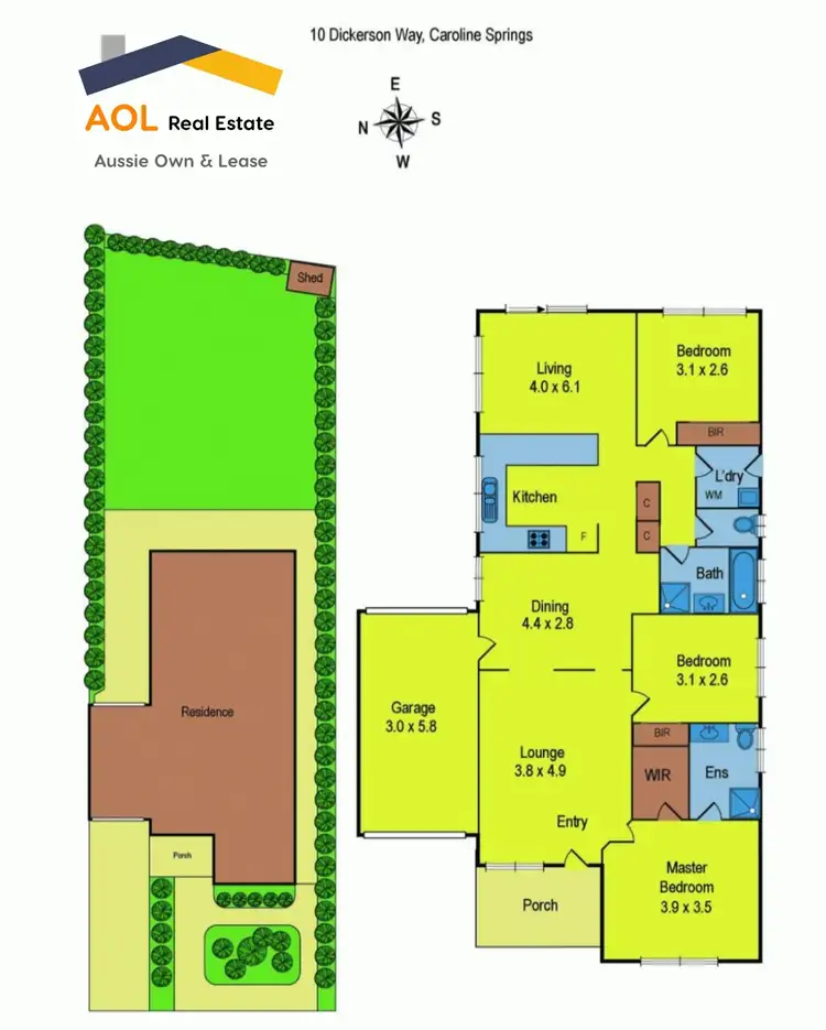 Floorplan of Homely house listing, 10 DICKERSON WAY, Caroline Springs VIC 3023