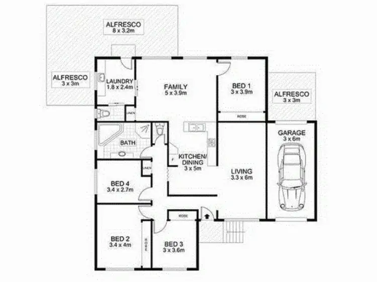Floorplan of Homely house listing, 3 Fox Place, Penrith NSW 2750
