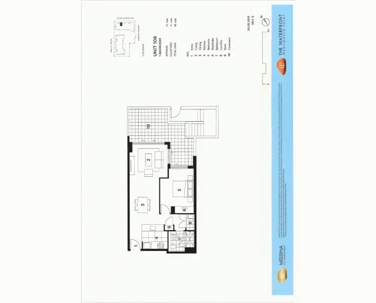 Floorplan of Homely apartment listing, 108/8 Baywater Drive, Wentworth Point NSW 2127