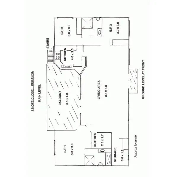 Floorplan of Homely house listing, 1 Hope Close, Kuranda QLD 4881