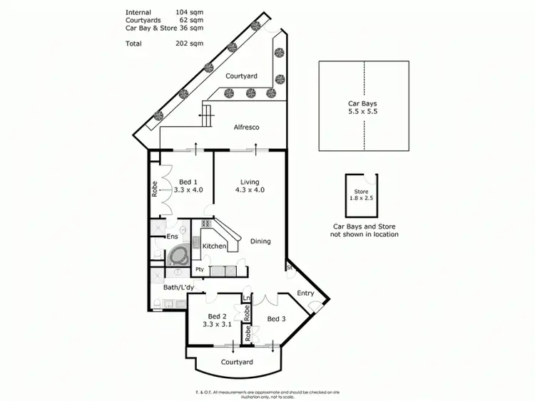 Floorplan of Homely apartment listing, 17/1 Stirling Street, South Perth WA 6151