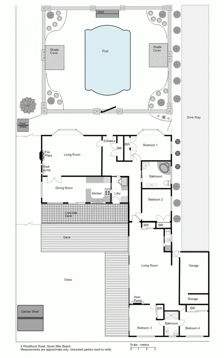 Floorplan of Homely house listing, 4 Woodhurst Road, Seven Mile Beach TAS 7170