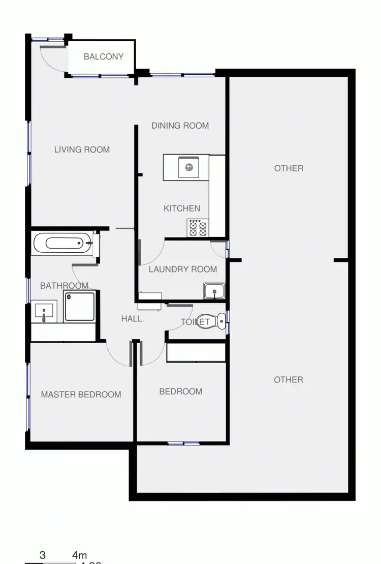 Floorplan of Homely unit listing, 1/9 Roxby Street, Manifold Heights VIC 3218