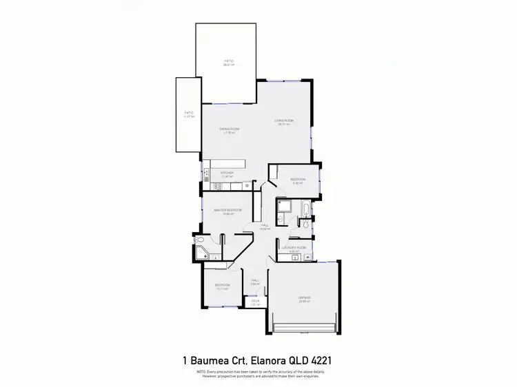 Floorplan of Homely house listing, 1 Baumea Court, Elanora QLD 4221