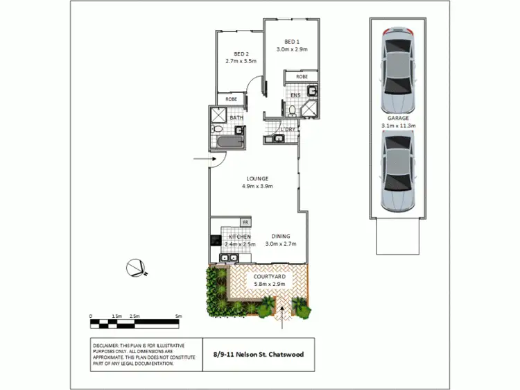 Floorplan of Homely apartment listing, 8/9-11 Nelson Street, Chatswood NSW 2067