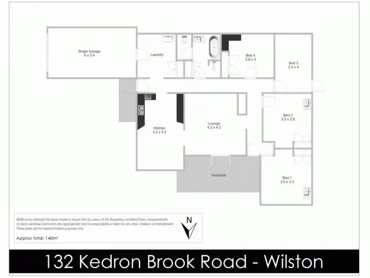Floorplan of Homely house listing, 132 Kedron Brook Road, Wilston QLD 4051