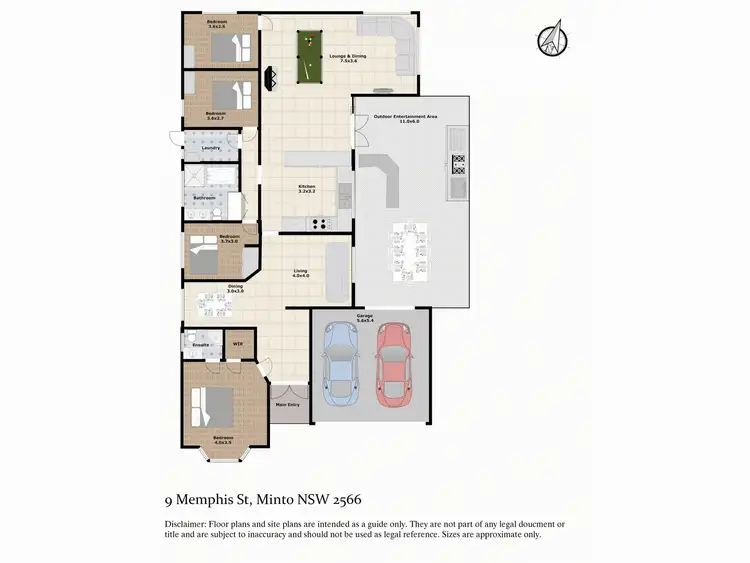 Floorplan of Homely house listing, 9 Memphis Street, Minto NSW 2566