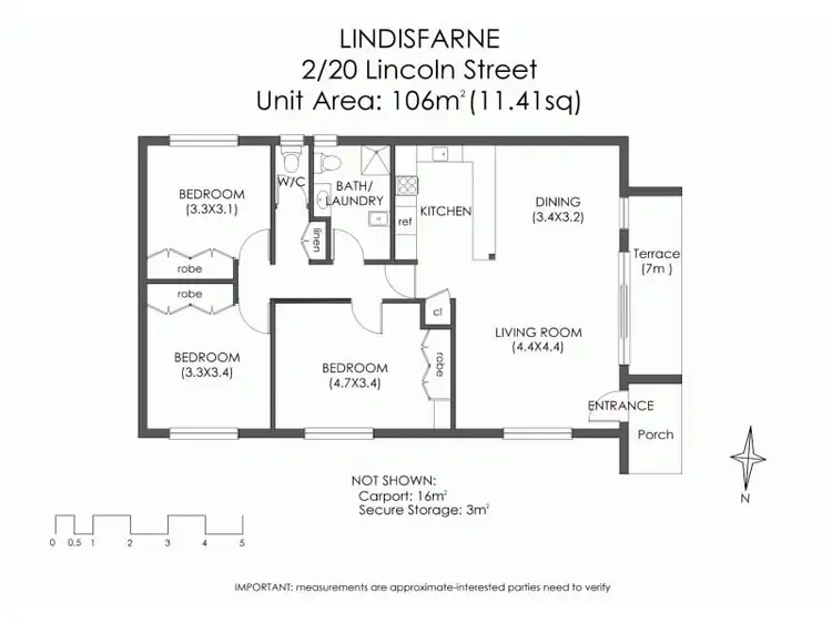 Floorplan of Homely unit listing, 2/20 Lincoln Street, Lindisfarne TAS 7015
