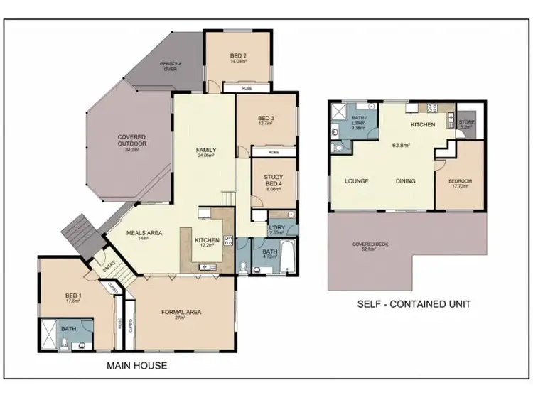 Floorplan of Homely rural property listing, 83 Kendall Road, Invergowrie NSW 2350