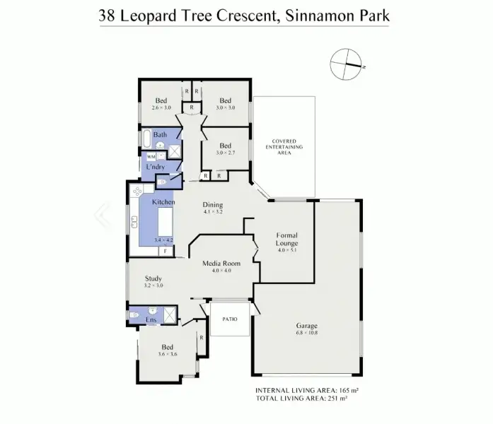 Floorplan of Homely house listing, 38 LEOPARD TREE CRESENT, Sinnamon Park QLD 4073