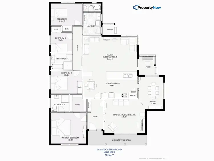 Floorplan of Homely house listing, 252 Middleton Road, Mira Mar WA 6330