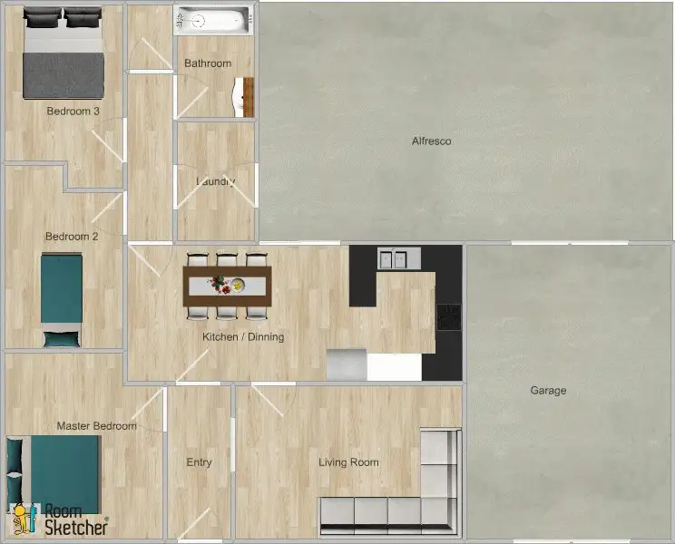 Floorplan of Homely house listing, 4 Topaz court, West Wodonga VIC 3690