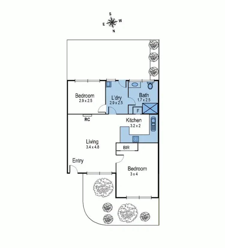 Floorplan of Homely unit listing, 5/48 Mundy Street, Geelong VIC 3220