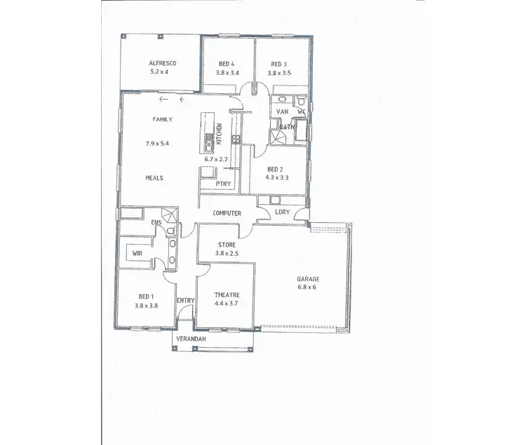 Floorplan of Homely house listing, 38 Browning Avenue, Plympton Park SA 5038