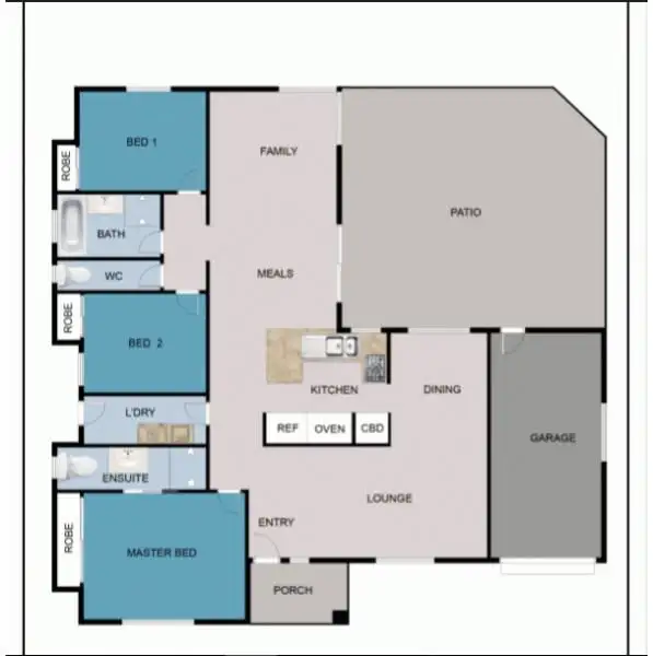 Floorplan of Homely house listing, 13 Gretel Place, Cleveland QLD 4163