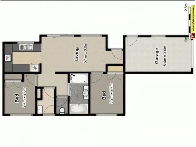 Floorplan of Homely semi-detached listing, 1/39 Twenty Sixth Avenue, Palm Beach QLD 4221