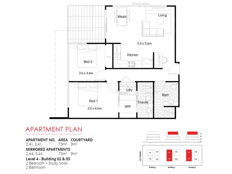 Floorplan of Homely apartment listing, 3.44/699-703 Barkly Street, West Footscray VIC 3012