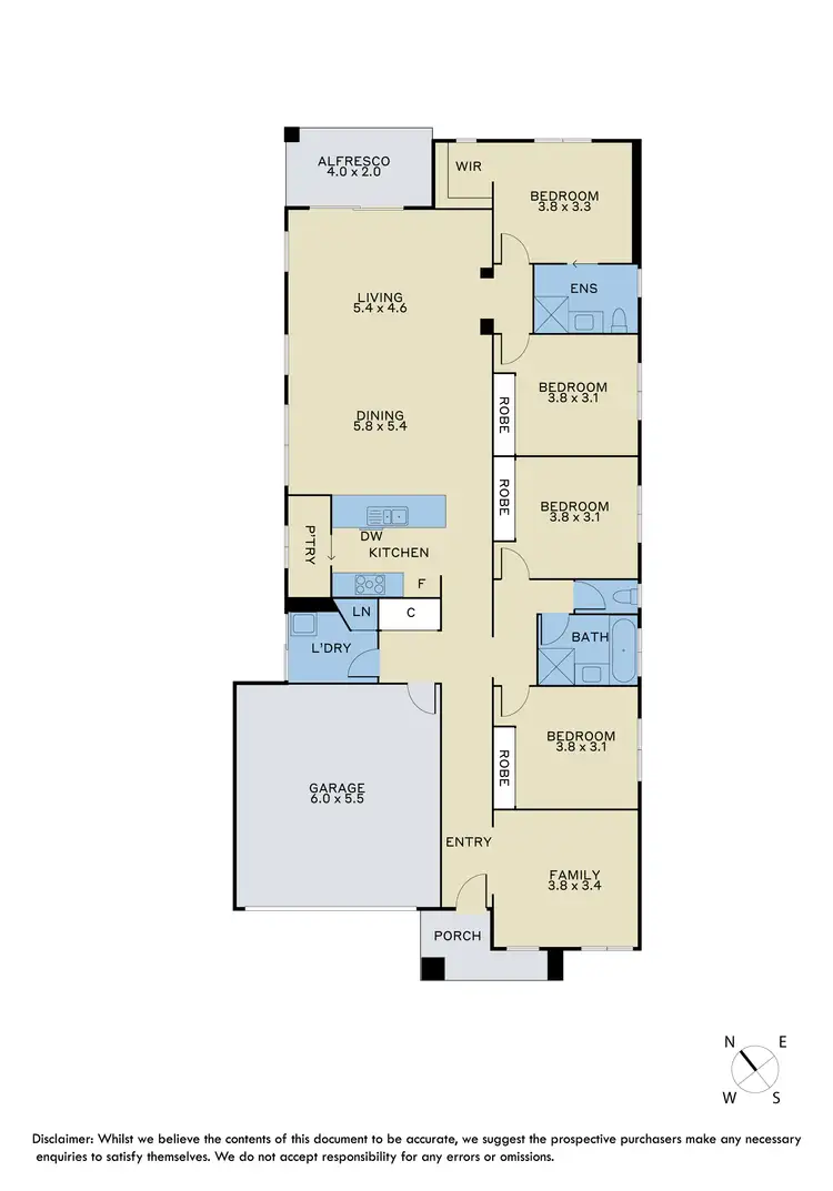 Floorplan of Homely house listing, 108 Evesham Drive, Point Cook VIC 3030