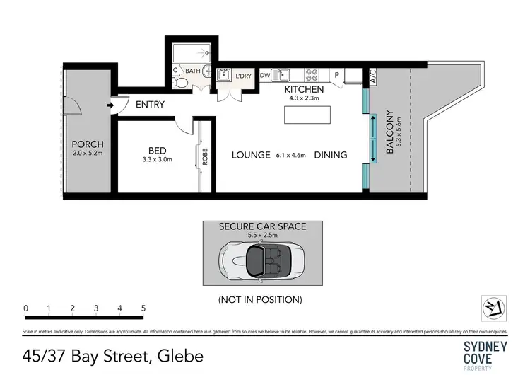 Floorplan of Homely apartment listing, 45/37 Bay Street, Glebe NSW 2037