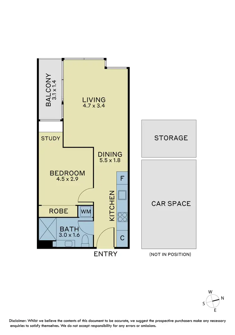 Floorplan of Homely apartment listing, 1217/1 Ascot Vale Road, Flemington VIC 3031