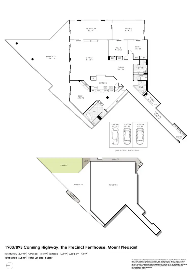 Floorplan of Homely apartment listing, 1903/893 Canning Highway, Mount Pleasant WA 6153