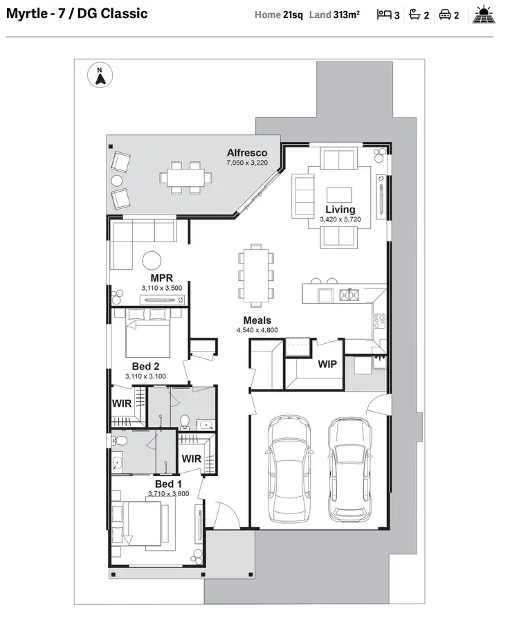 Floorplan of Homely house listing, Lot 54 Barrington Boulevard, Kendall NSW 2439