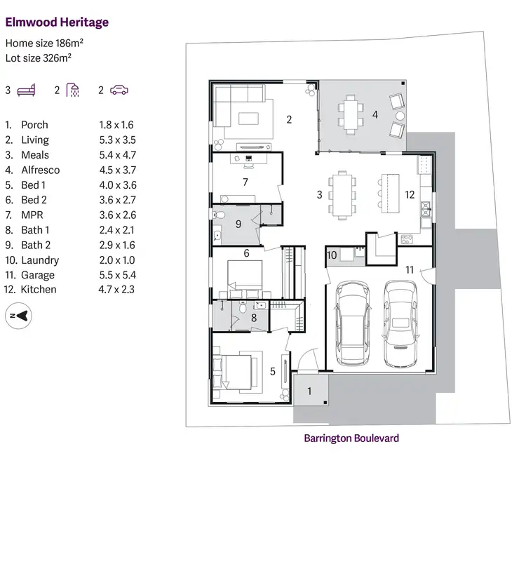 Floorplan of Homely house listing, Lot 102 Barrington Boulevard, Kendall NSW 2439