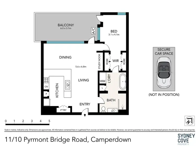 Floorplan of Homely apartment listing, 11/10 Pyrmont Bridge Road, Camperdown NSW 2050