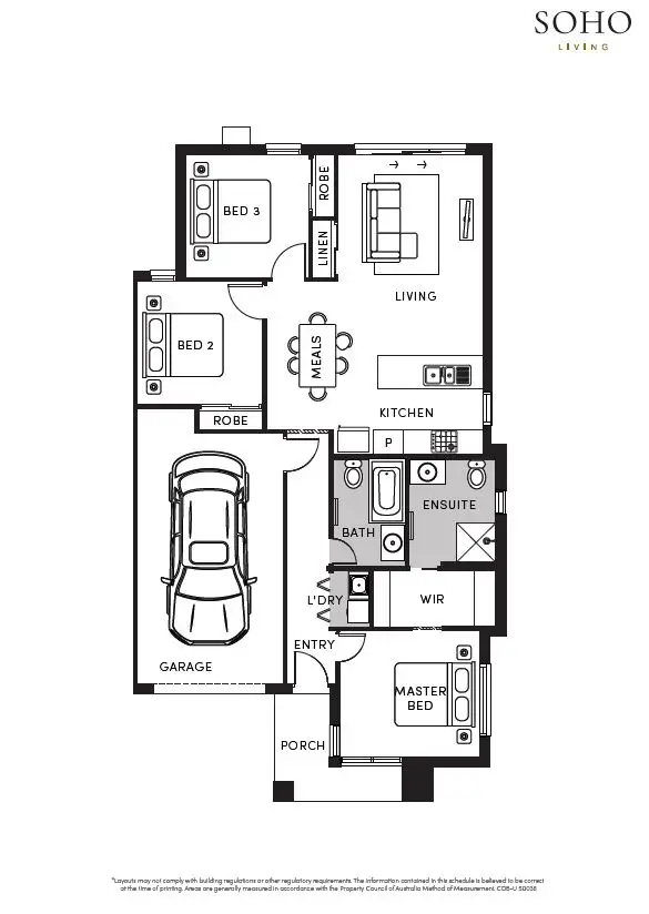 Floorplan of Homely house listing, 1610 Chateau Promenade, Deanside VIC 3336