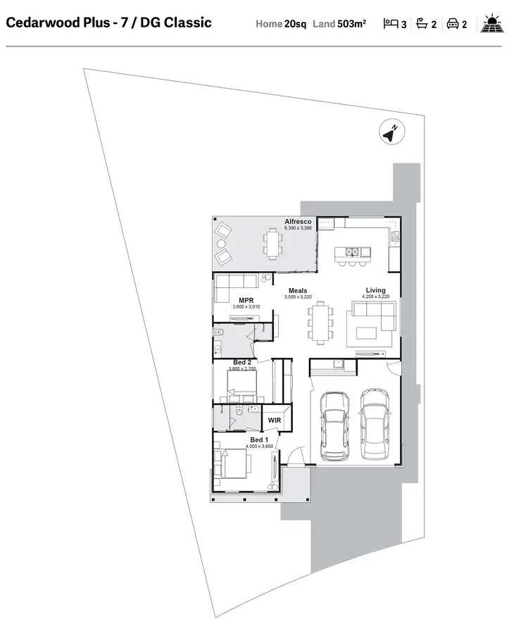 Floorplan of Homely house listing, Lot 105 Barrington Boulevard, Kendall NSW 2439