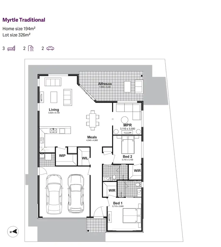 Floorplan of Homely house listing, Lot 50 Barrington Boulevard, Kendall NSW 2439