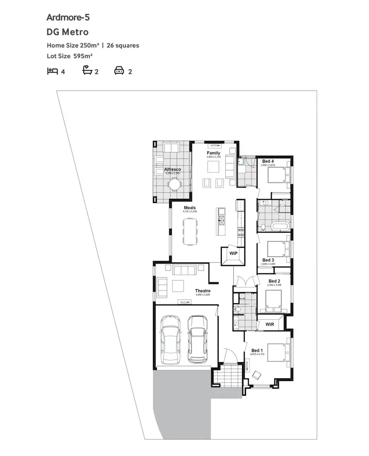 Floorplan of Homely house listing, Lot 536 Serengeti Circuit, Silverdale NSW 2752