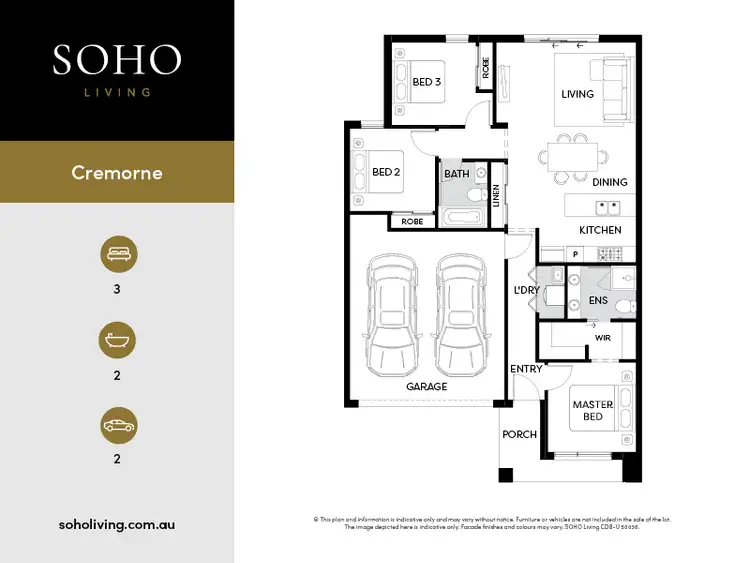 Floorplan of Homely house listing, 20121 Dryden Avenue, Manor Lakes VIC 3024