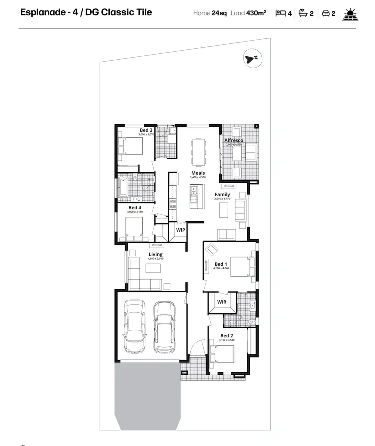 Floorplan of Homely house listing, Lot 342 Aloe Vera Road, Woongarrah NSW 2259