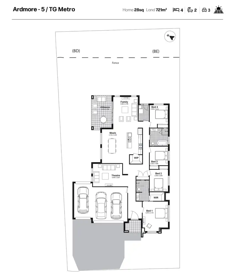 Floorplan of Homely house listing, Lot 2216 Wicklow Road, Chisholm NSW 2322