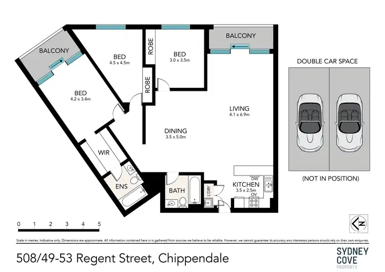 Floorplan of Homely apartment listing, 508/49-53 Regent Street, Chippendale NSW 2008