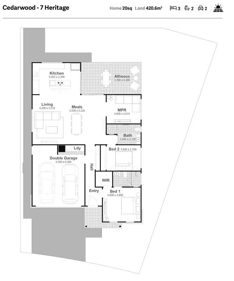 Floorplan of Homely house listing, Lot 117 Dawson Way, Kendall NSW 2439