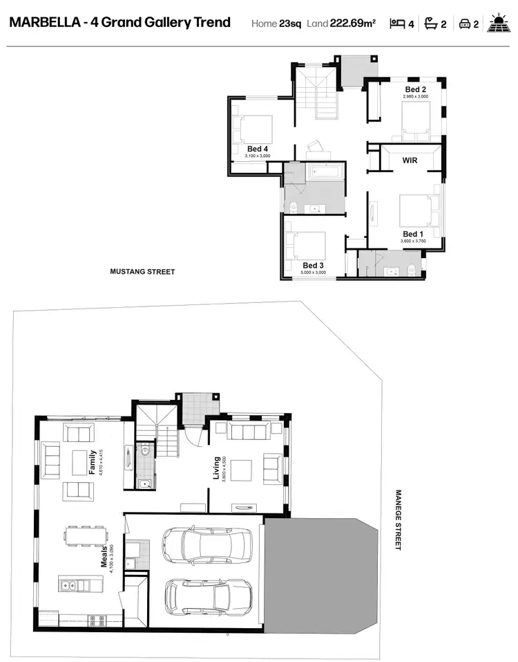 Floorplan of Homely house listing, Lot 1003 Mustang Avenue, Box Hill NSW 2765