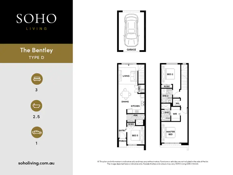 Floorplan of Homely townhouse listing, 414 Beltex Road, Wollert VIC 3750
