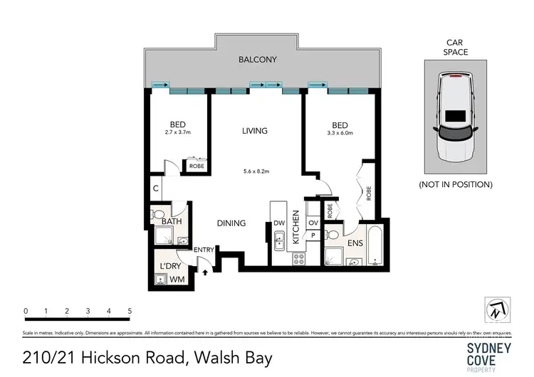 Floorplan of Homely apartment listing, 210/21 Hickson Road, Walsh Bay NSW 2000