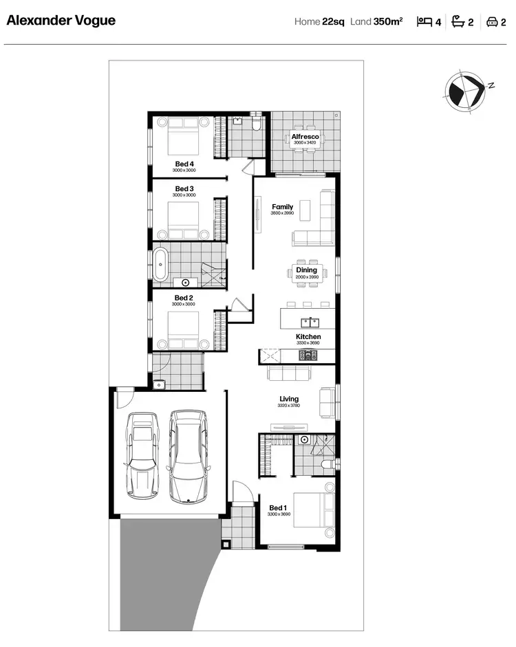 Floorplan of Homely house listing, Lot 401 Raven Circuit, Beveridge VIC 3753