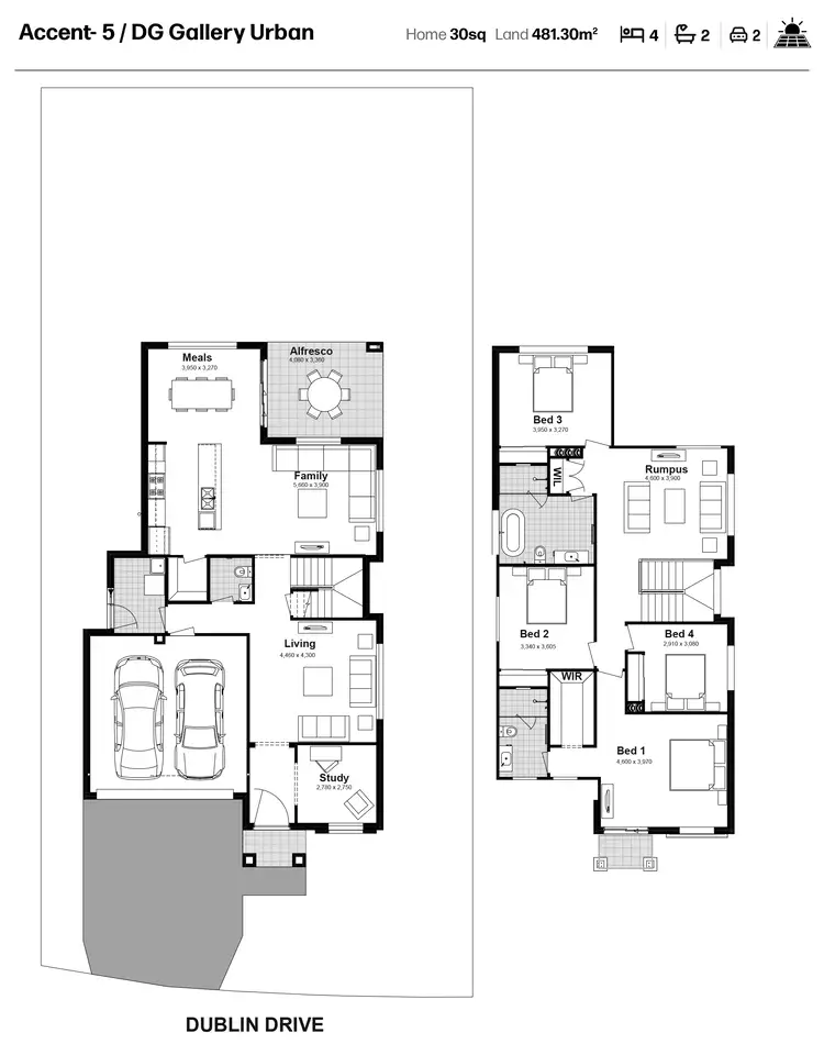 Floorplan of Homely house listing, Lot 305 Dublin Drive, Chisholm NSW 2322
