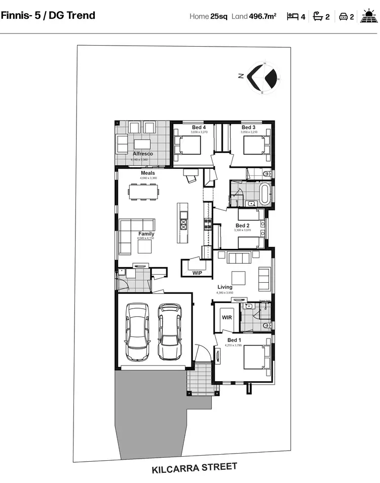 Floorplan of Homely house listing, Lot 307 Kilcarra Street, Chisholm NSW 2322