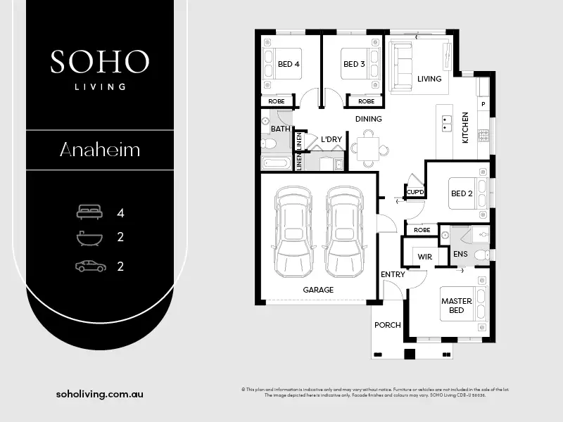 Floorplan of Homely house listing, Lot 328 Hearth Street, Harli, Cranbourne West VIC 3977