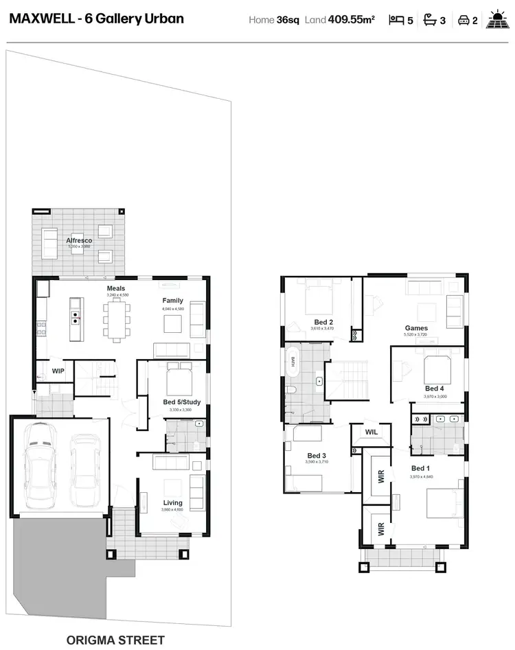 Floorplan of Homely house listing, Lot 136 Origma Street, Vineyard NSW 2765