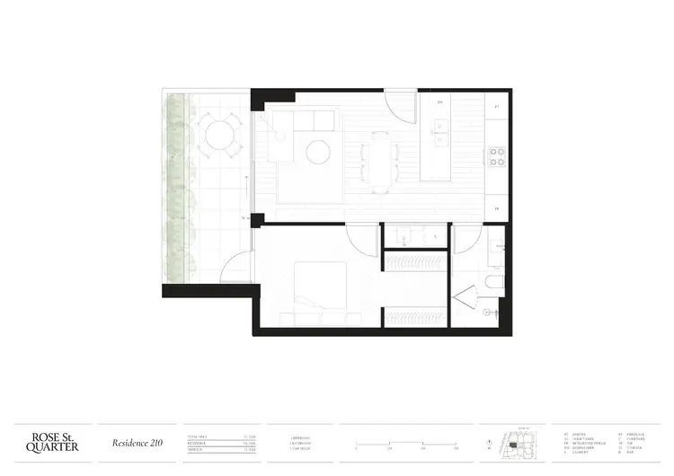 Floorplan of Homely apartment listing, 210/1066-1068 Heidelberg Road, Ivanhoe VIC 3079