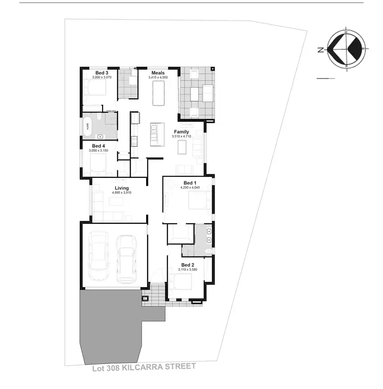 Floorplan of Homely house listing, Lot 308 Kilcarra Street, Chisholm NSW 2322