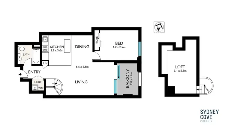 Floorplan of Homely apartment listing, 3/259-261 Clarence Street, Sydney NSW 2000