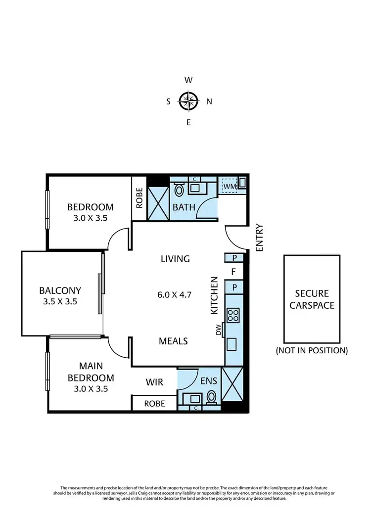 Floorplan of Homely apartment listing, 511/7 Ovens Street, Brunswick VIC 3056