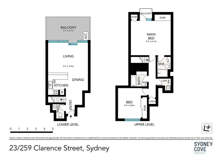 Floorplan of Homely apartment listing, 23/259 Clarence Street, Sydney NSW 2000